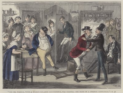Ilustración para Los Papeles Póstumos del Club Pickwick de Hablot Knight Browne