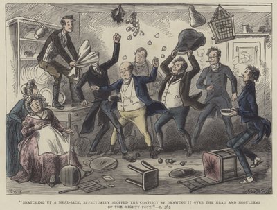 Ilustración para Los Papeles Póstumos del Club Pickwick de Hablot Knight Browne