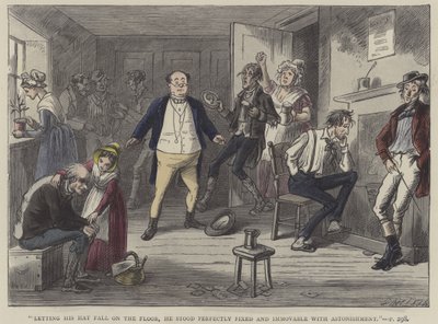 Ilustración para Los Papeles Póstumos del Club Pickwick de Hablot Knight Browne