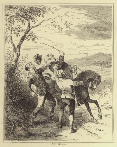 Jobling y Armstrong Atacando al Sr. Fairles de Hablot Knight Browne