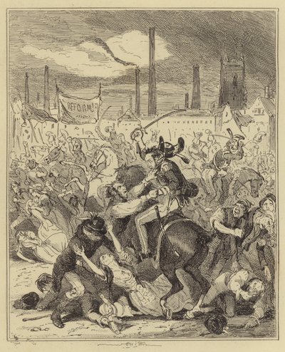 Masacre de Manchester de Hablot Knight Browne