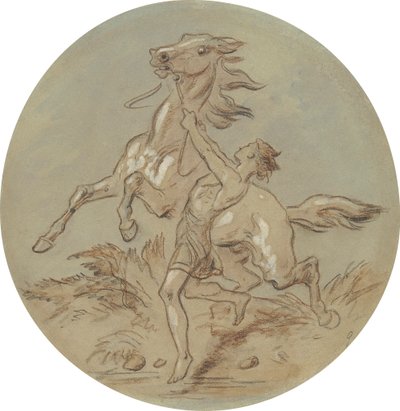 Uno de los dieciocho diseños para una serie de láminas que ilustran Venus y Adonis de Hablot Knight Browne
