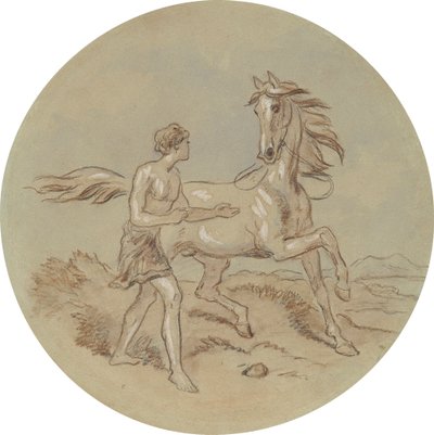 Uno de los dieciocho diseños para una serie de láminas que ilustran Venus y Adonis de Hablot Knight Browne