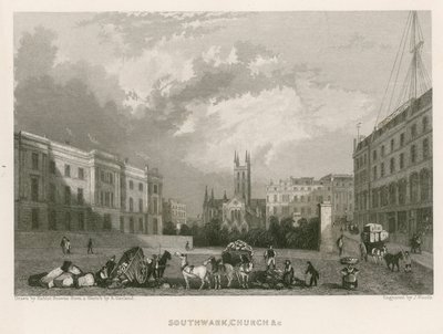 Iglesia de San Salvador, Southwark, Londres de Hablot Knight Browne