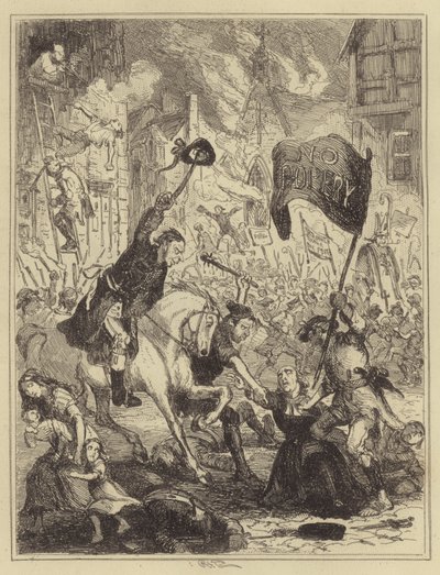 Los Disturbios de Londres de Hablot Knight Browne