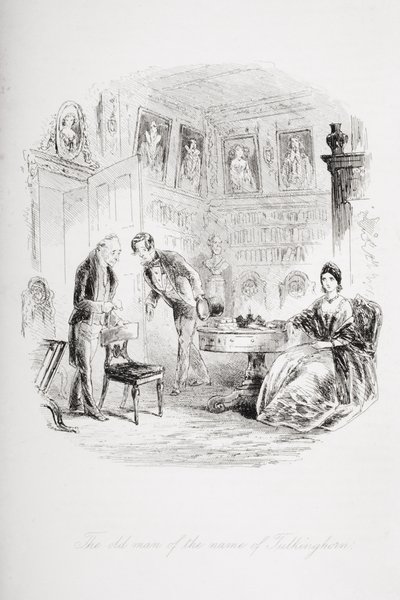 El anciano de nombre Tulkinghorn, ilustración de 