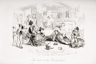 La visita al fabricante de ladrillos, ilustración de 
