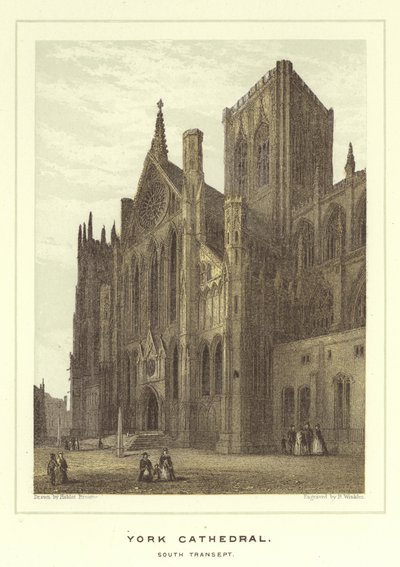 Catedral de York, transepto sur de Hablot Knight Browne