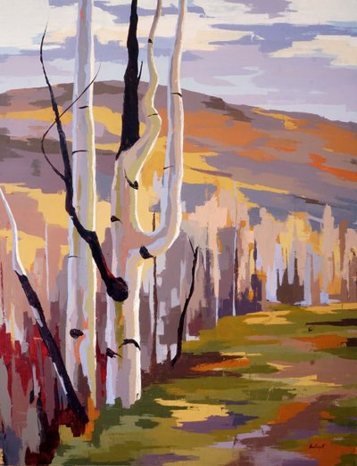 Shifting, c. 2022 (óleo sobre lienzo) de Hadley Rampton