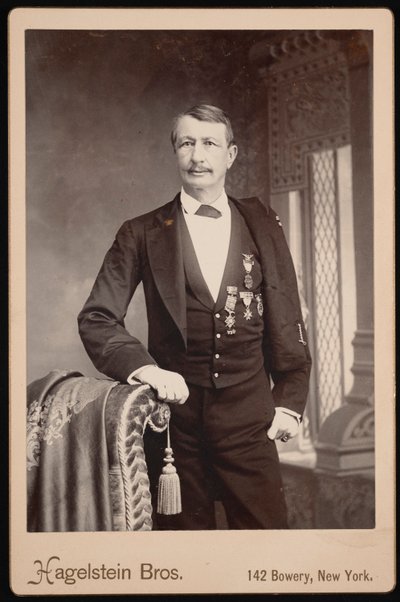 Retrato de J. Watts John Watts De Peyster 1821-1907, antes de 1896 de Hagelstein Bros
