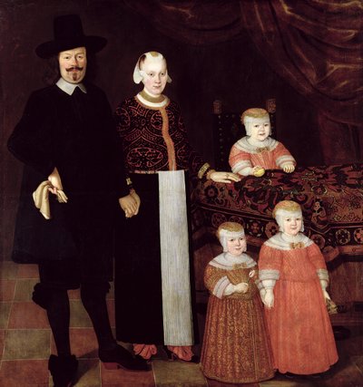 Retrato de una familia de Hamburgo, c.1640 de Hamburg Master