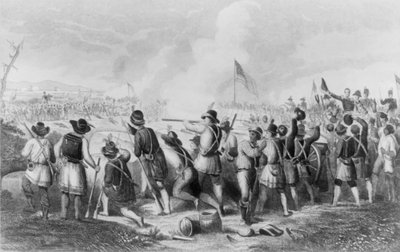 La Batalla de Nueva Orleans el 8 de enero de 1813 de Hammatt Billings