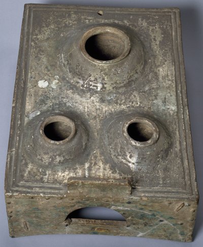 Estufa en miniatura, China. Civilización china, dinastía Han, siglo III a.C.-siglo III d.C. de Han Dynasty Chinese School
