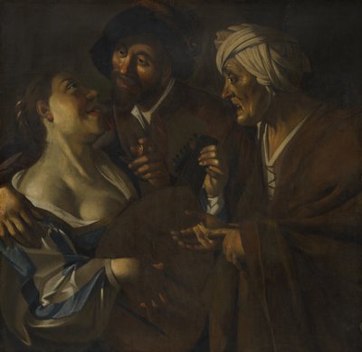 La alcahueta, falsificación después de Dirck van Baburen, c.1930-45 de Han van Meegeren