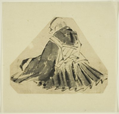 Boceto de un sacerdote de Hanabusa Itcho