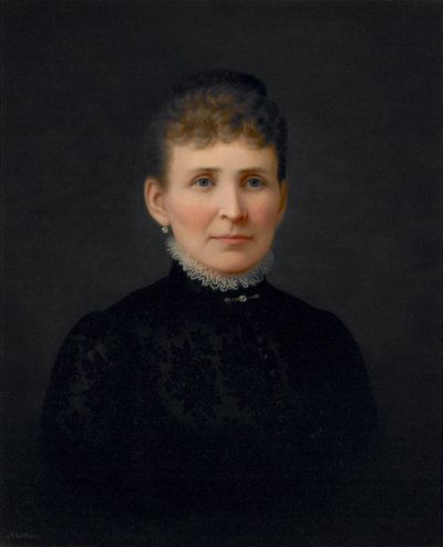 Retrato de mujer, c.1886 (óleo sobre lienzo) de Hannah Brown Skeele