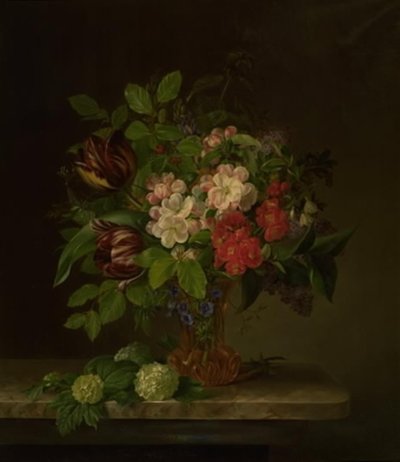 Un vaso con flores de primavera de Hanne Hellesen