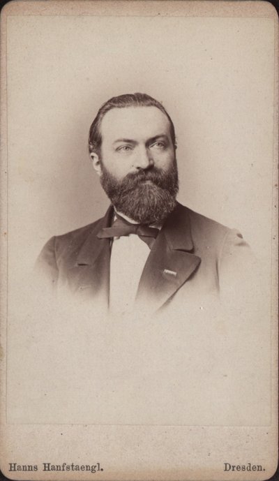 Retrato del violonchelista y compositor Friedrich Grützmacher 1832-1903, ca 1865 de Hanns Hanfstaengl