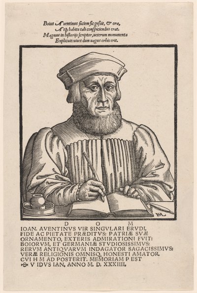 Johann Aventinus (Johann Turmair) de Hanns Lautensack