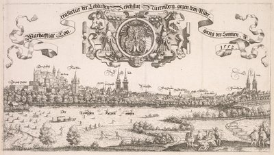Vista panorámica de Núremberg: Parte central de Hanns Lautensack