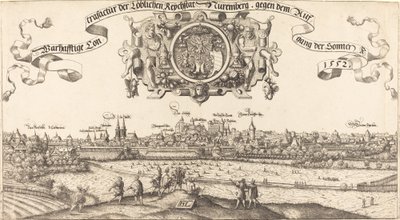 Vista de Núremberg desde el este (sección central) de Hanns Lautensack