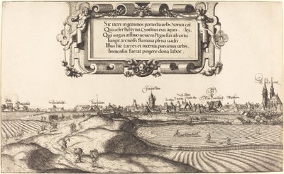 Vista de Núremberg desde el este (sección izquierda) de Hanns Lautensack
