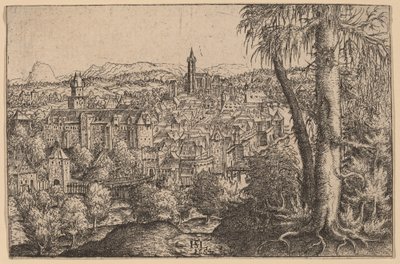 Vista de Steyr en Enns de Hanns Lautensack