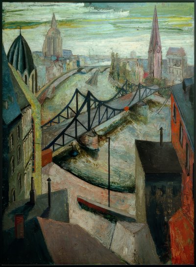 El Puente de Hierro en Fráncfort del Meno de Hanns Ludwig Katz
