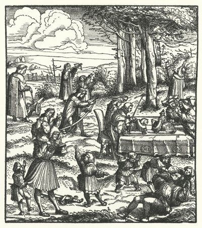 El Archiduque Maximiliano de Austria con sus compañeros de juego de niño de Hans (after) Burgkmair