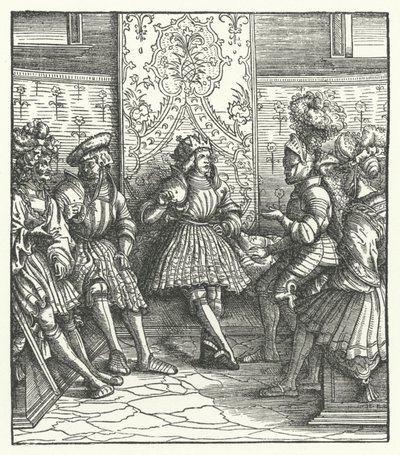 Consejo de guerra francés de Hans (after) Burgkmair