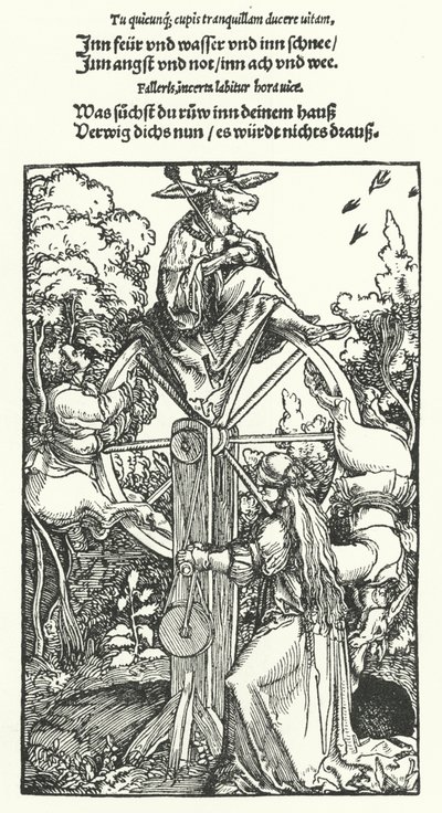 La rueda de la fortuna de Hans (after) Burgkmair