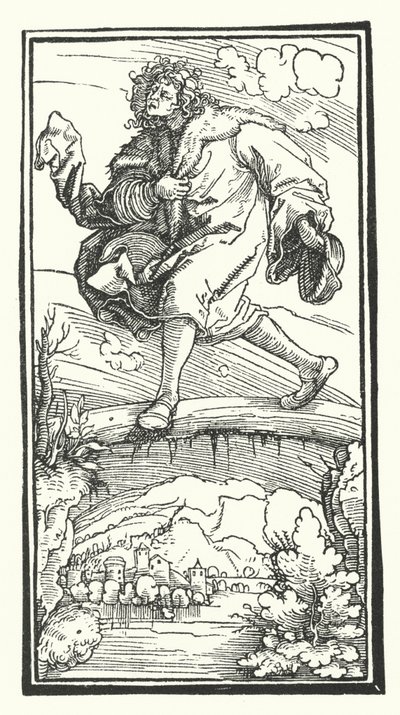 Grabado de De Remediis Utriusque Fortunae (Remedios para la Fortuna Buena y Mala) de Petrarca de Hans (after) Burgkmair