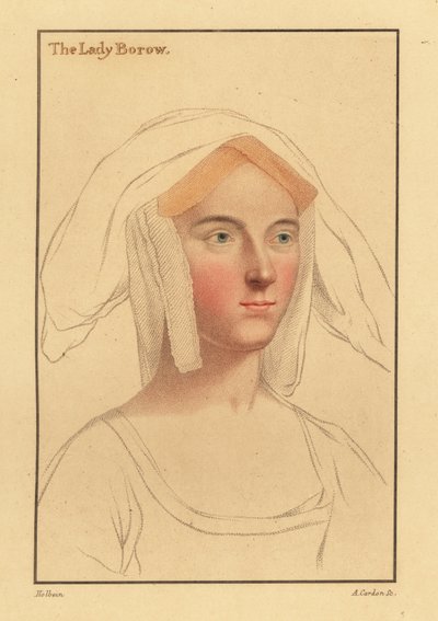 Alice London o Catherine Clifton o Catherine Parr.,1812 (grabado) de Hans (after) Holbein the Younger
