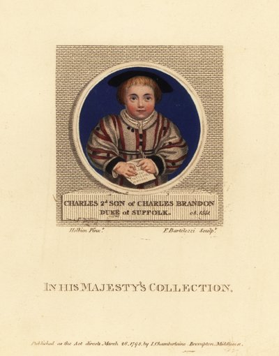 Charles Brandon, III Duque de Suffolk de Hans (after) Holbein the Younger
