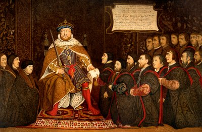 Enrique VIII y los Barberos Cirujanos, ilustración de 
