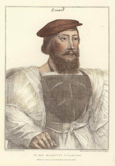 James Butler (grabado en color por Francesco Bartolozzi) de Hans (after) Holbein the Younger