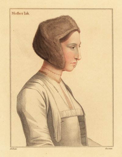 Margaret Clement, hija adoptiva de Tomás Moro,1812 (grabado) de Hans (after) Holbein the Younger