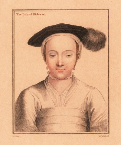Mary FitzRoy, duquesa de Richmond y Somerset,1812 (grabado) de Hans (after) Holbein the Younger