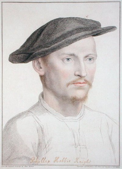 Philip Hobbie, grabado por Francesco Bartolozzi 1796 de Hans (after) Holbein the Younger