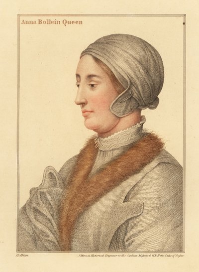 Reina Ana Bolena, segunda esposa del rey Enrique VIII de Hans (after) Holbein the Younger