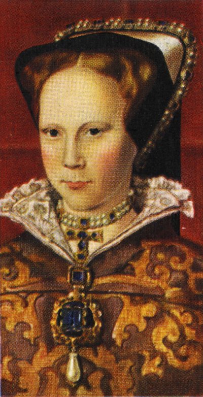 Reina María I (imprimir) de Hans (after) Holbein the Younger