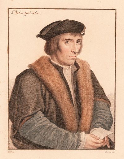 Sir John Godsalve, político inglés, fallecido en 1557.,1812 (grabado) de Hans (after) Holbein the Younger