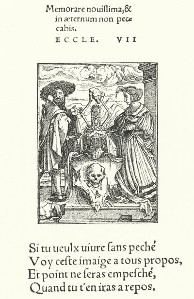 El escudo alegórico de la Muerte de Hans (after) Holbein the Younger