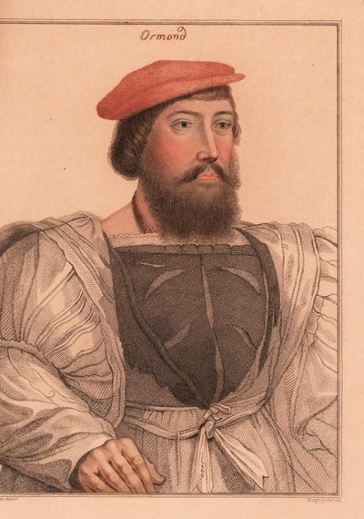 Thomas Boleyn o James Butler, Conde de Ormond.,1812 (grabado) de Hans (after) Holbein the Younger