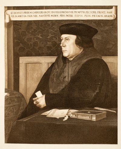 Thomas Cromwell, Conde de Essex, c.1537, pub. 1902 (colotipia) de Hans (after) Holbein the Younger