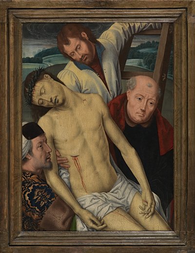 Descendimiento de la Cruz, c.1491-1519 (óleo sobre tabla) de Hans (after) Memling
