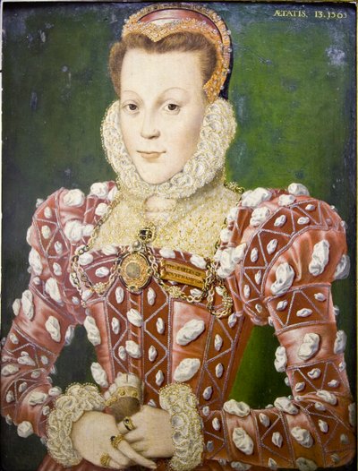 Retrato de Mary Browne, Condesa de Southampton de Hans (attr. to) Eworth or Ewoutsz