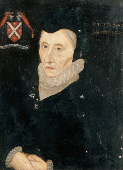 Bess of Hardwick, condesa de Shrewsbury, c.1720 (óleo sobre tabla) de Hans (follower of) Holbein the Younger