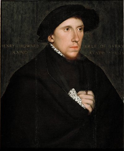 Retrato de Henry Howard, poeta y cortesano inglés de Hans (school of) Holbein