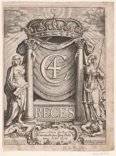 Portada de Christian IV Reces 1643 de Hans Andreas Greys